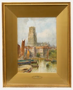 J. Van Stappen - Scuola olandese  Acquerello del XX secolo, Rotterdam