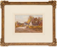 Joseph William Milliken (1865-1945) - Framed Watercolour, Herding Cattle
