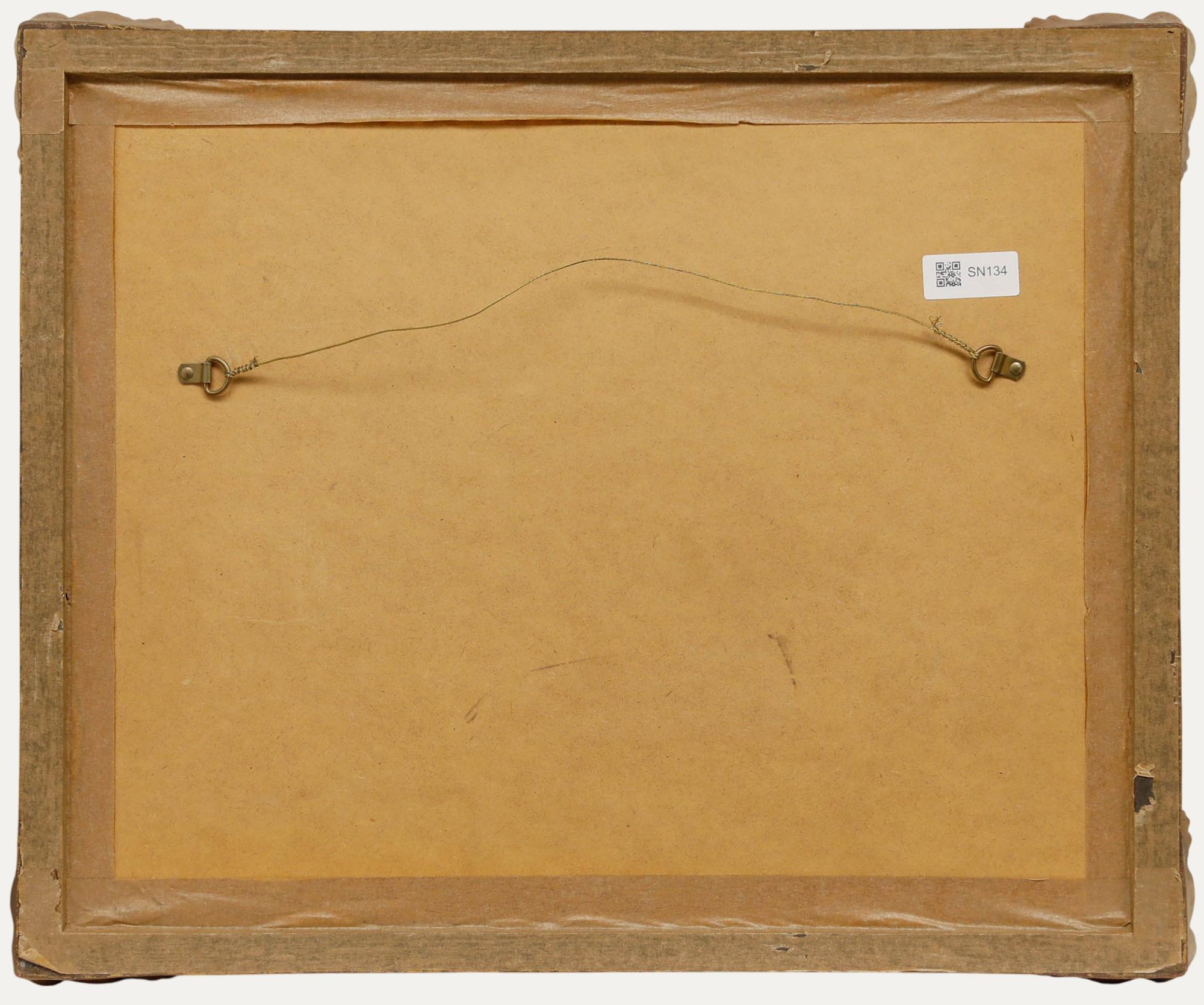 Joseph William Milliken (1865-1945) - Gerahmtes Aquarell, Herden von Rindern im Angebot 2
