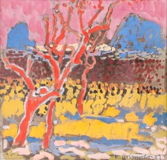 Fritz Brunner (1908-1996) - Framed 1981 Gouache, Summer Trees