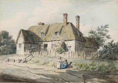 John Preston Neale (1780-1847) - Framed Watercolour, Cottage at Bloomfield