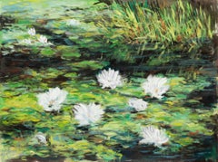 Erwin Steinhauser (1939-2023) - 1999 Pastel, Study of Waterlilies