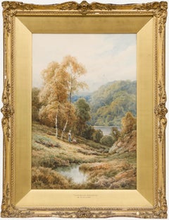 Henry Deacon Hillier Parker (1858-1930) - Acuarela, Loch Achray Perthshire