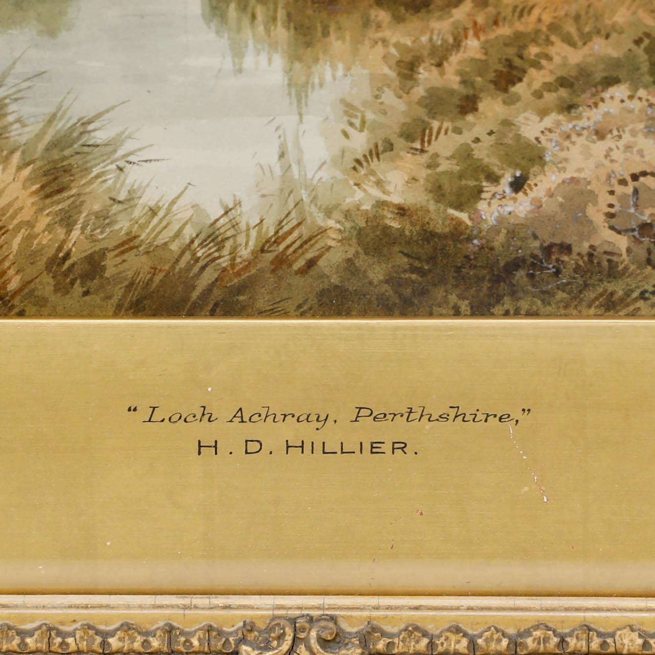 Henry Deacon Hillier Parker (1858-1930) - Aquarelle, Loch Achray Perthshire en vente 2