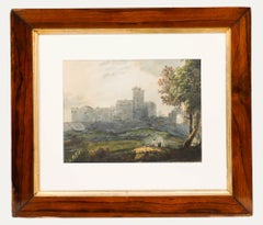 William Payne (1760-1830) - Aquarell des 19. Jahrhunderts, Ansicht des Schlosses