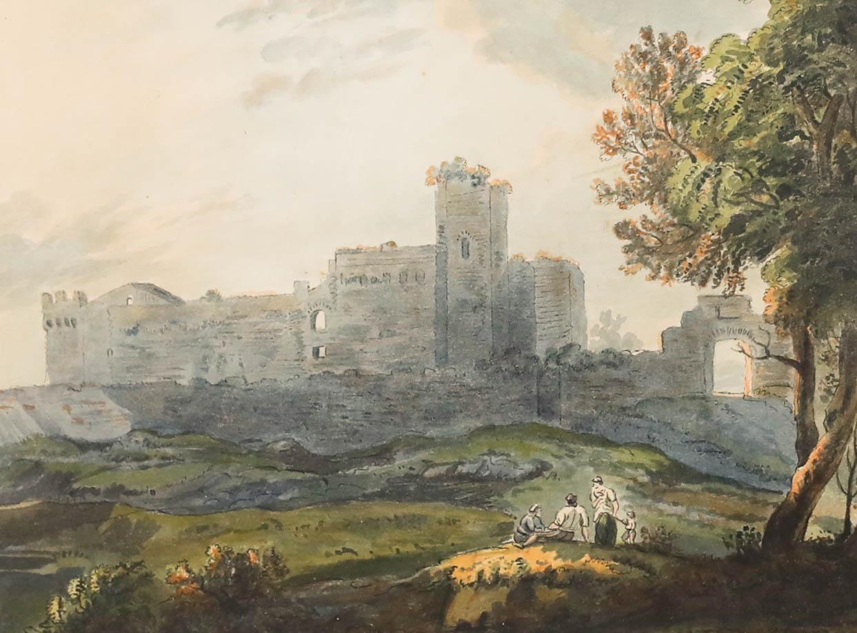 William Payne (1760-1830) - Aquarell des 19. Jahrhunderts, Ansicht des Schlosses 1