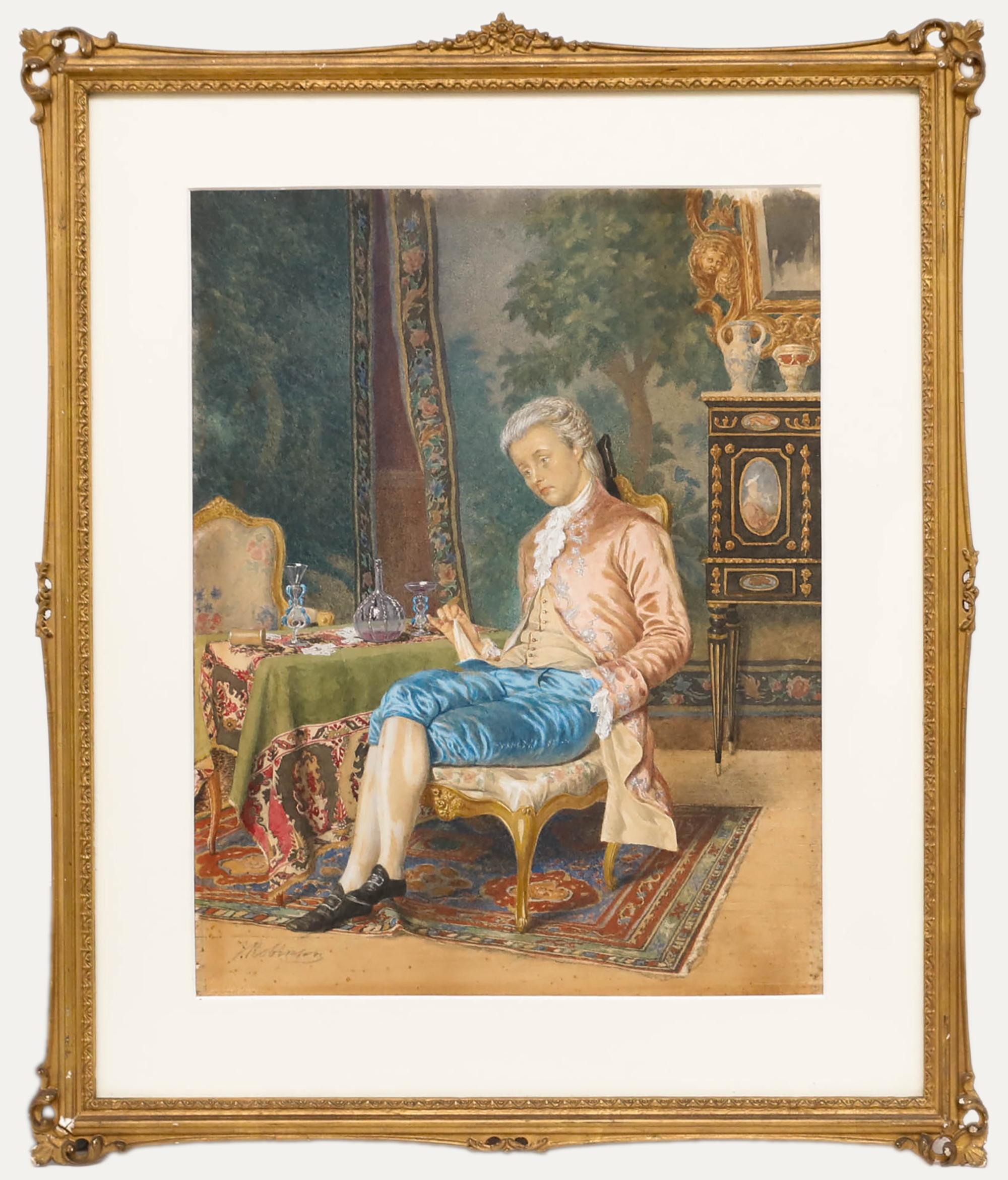 J. Robinson - Early 20th Century Watercolour, A Follower of Fashion