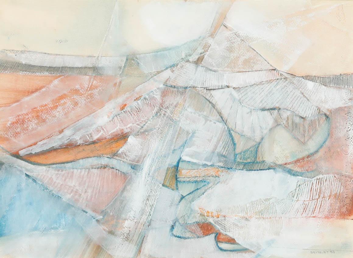 Beverley Meyers (1949-2016) - Pastello del 1983, Il picco della montagna - Art di Unknown