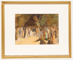 Mary Winifred Freeman (1866-1961) - Watercolour, The Pilgrimage