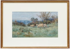 Wilfred Robert Coast (1884-1950) - Gerahmtes Aquarell, Home Pastures-Pelham Vale