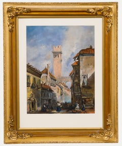Early 20th Century Pastel - Morning Market