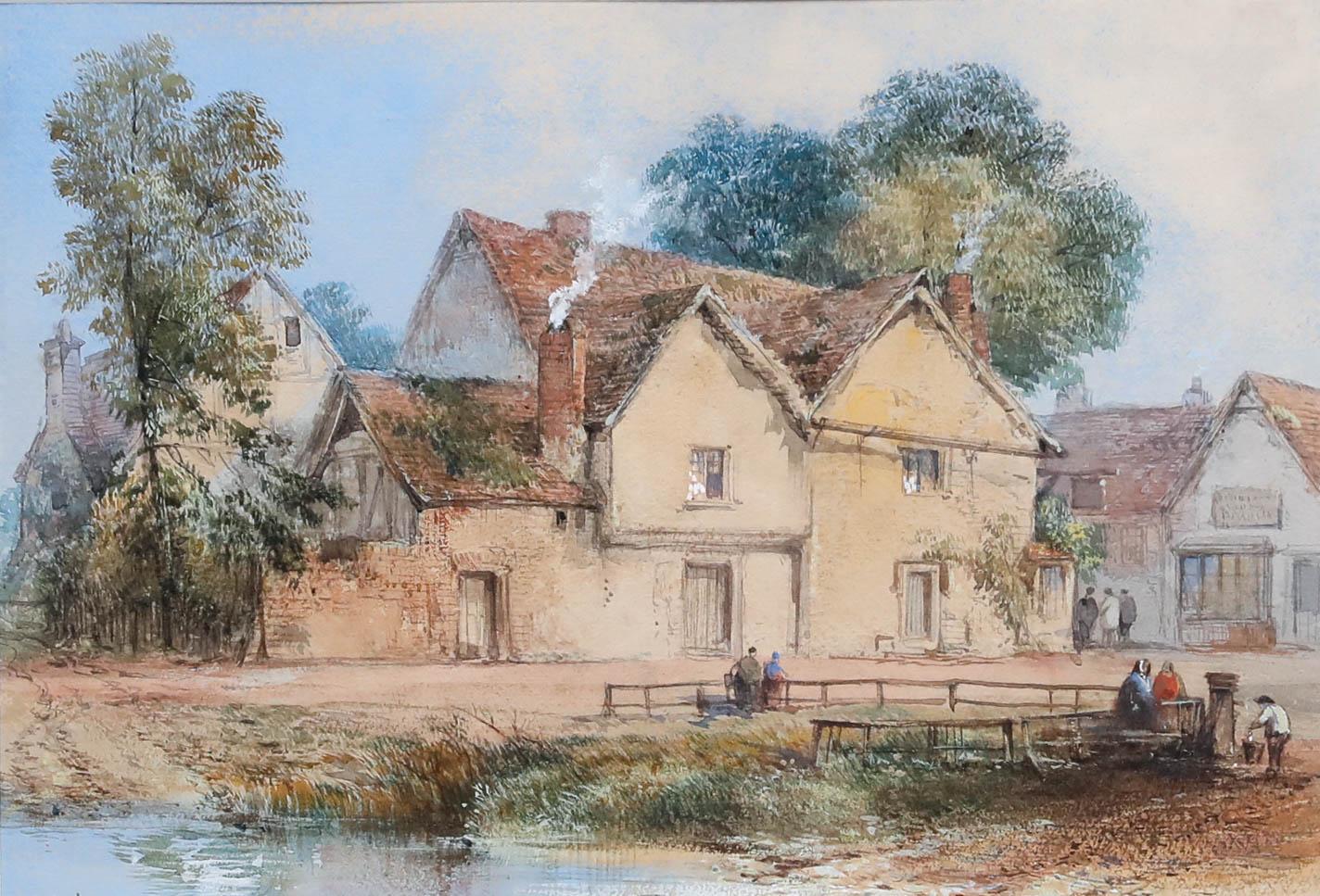 Thomas R. Colman Dibdin (1810-1893) - Mid 19th Century Watercolour, The Pond For Sale 1