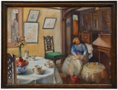 1912 Watercolour - Arts and Crafts Interior