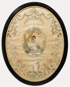 Georgian Embroidery - A Rest by the River
