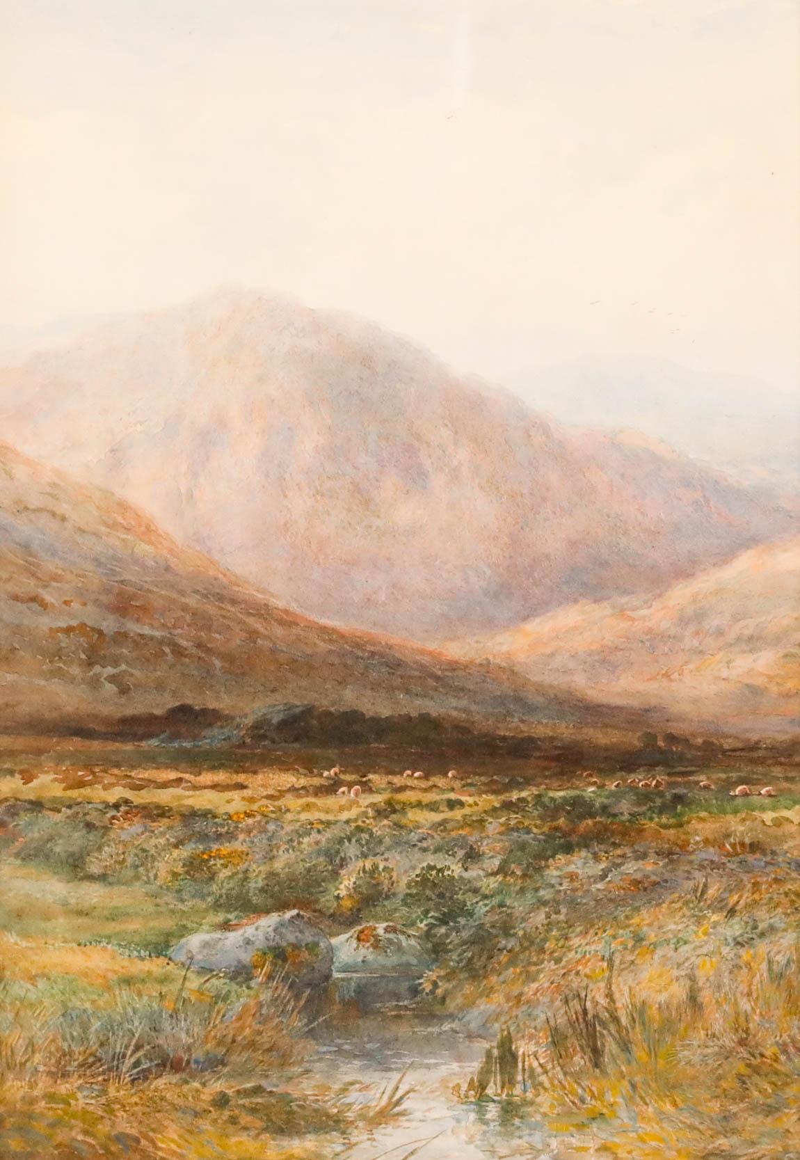 Aquarell aus dem frühen 20. Jahrhundert - Das schottische Hochland – Art von Unknown