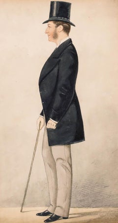 Acuarela del siglo XIX - Manera de Richard Dighton