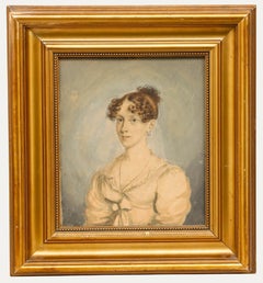 Early 19th Century Watercolour - Regency Woman