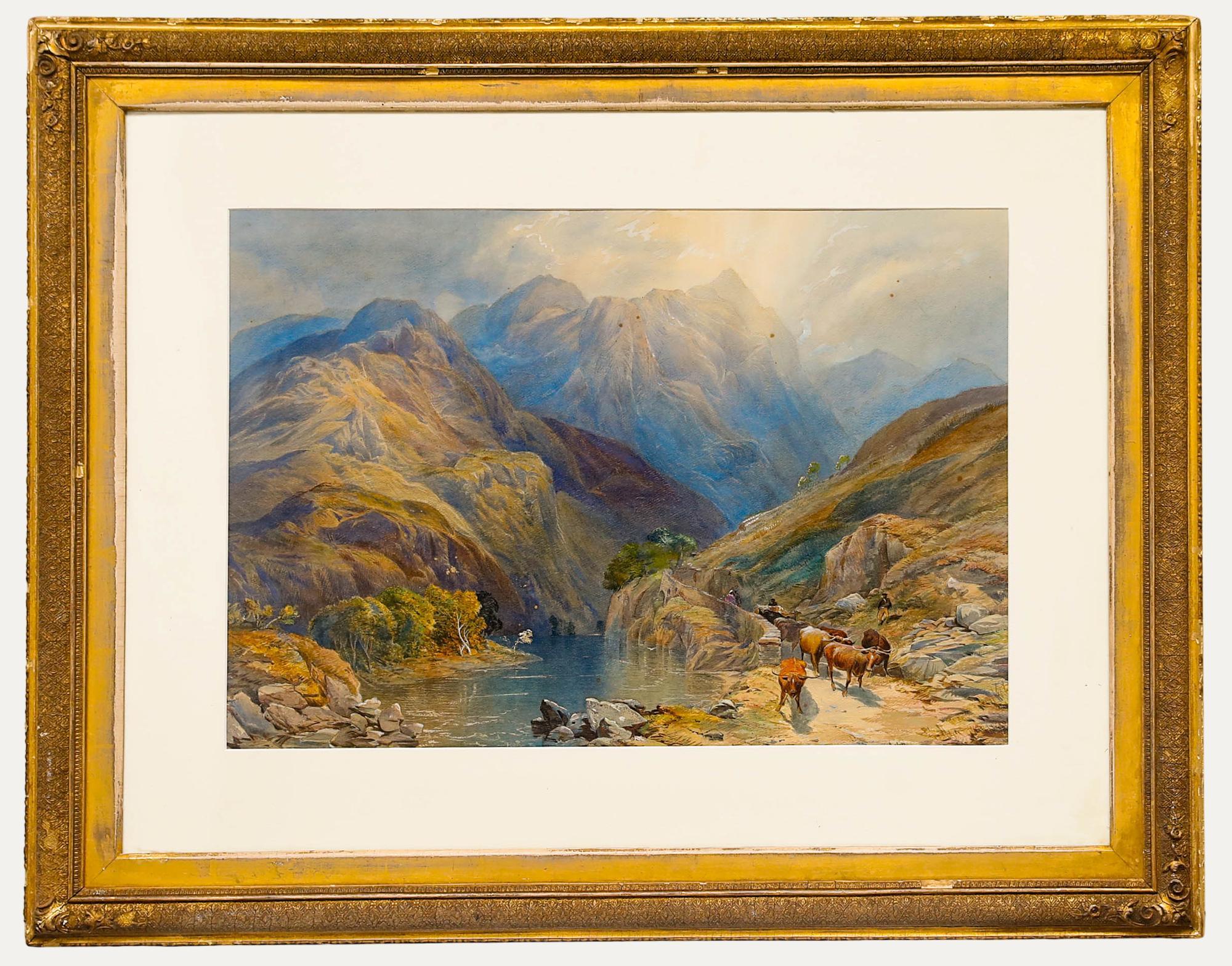 Unknown Landscape Art - 20th Century Watercolour - The Mountain Path