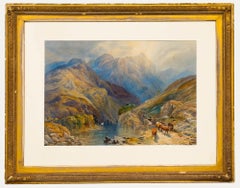 20th Century Watercolour - The Mountain Path
