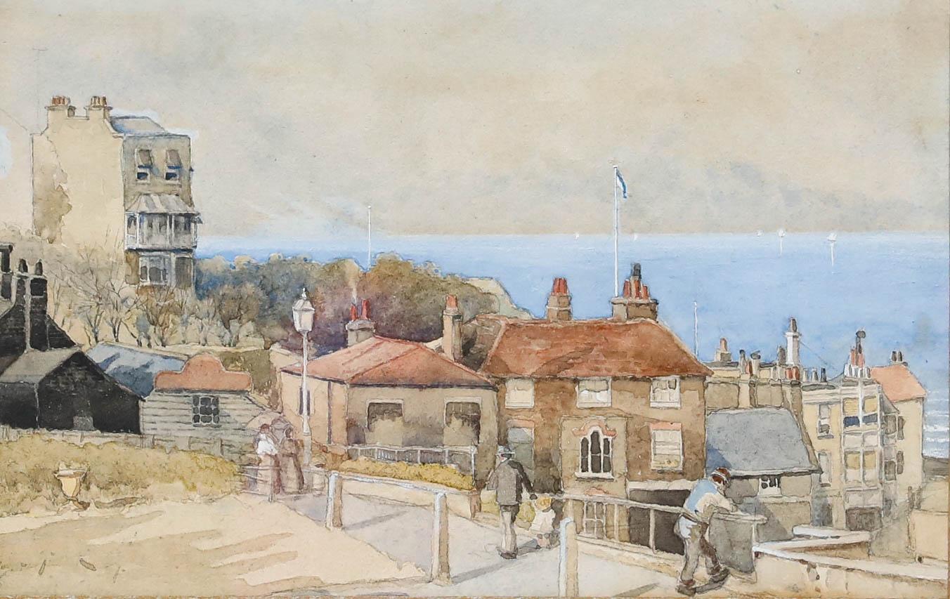 Early 20th Century Watercolour - Morning on the Coast - Art by Unknown