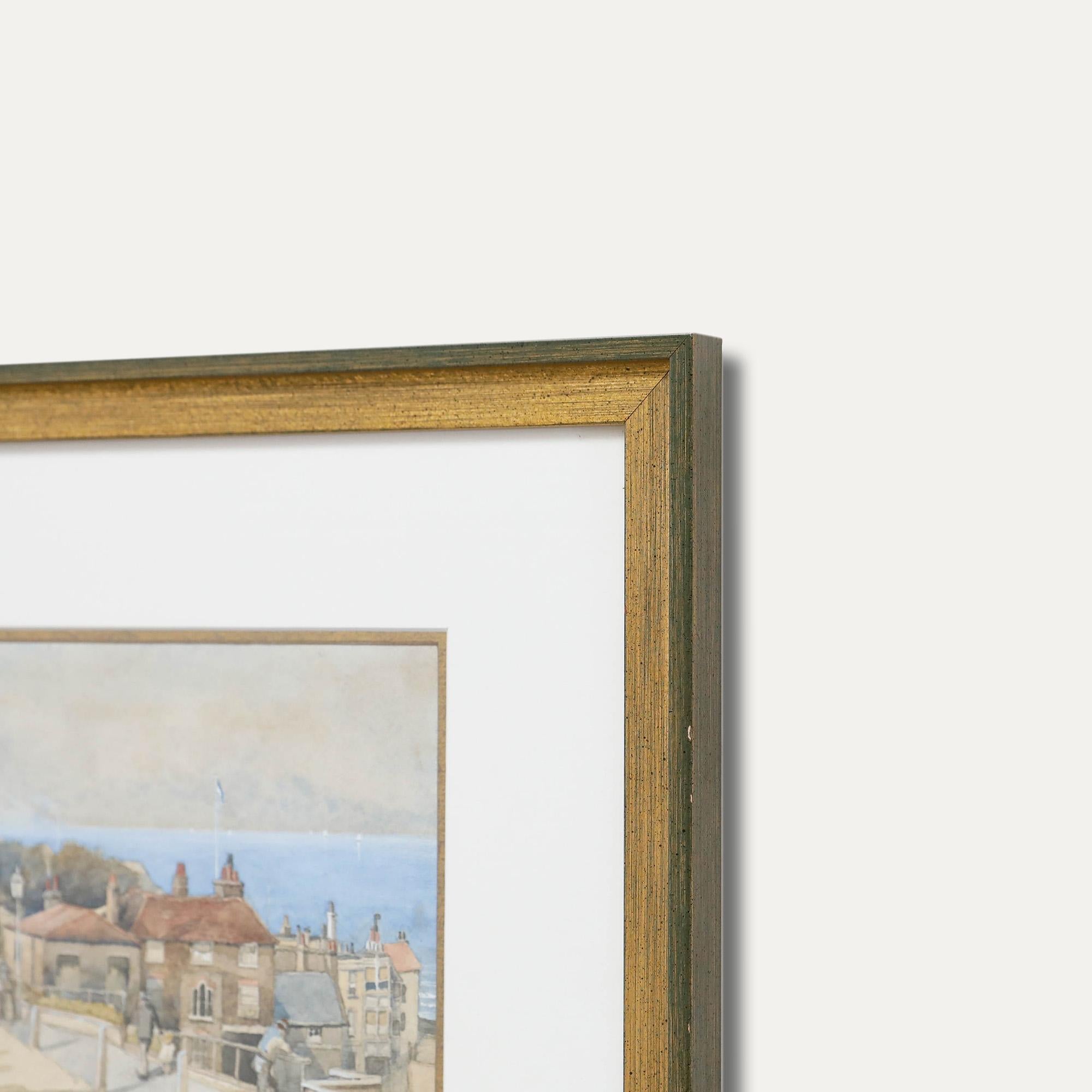 Early 20th Century Watercolour - Morning on the Coast For Sale 1