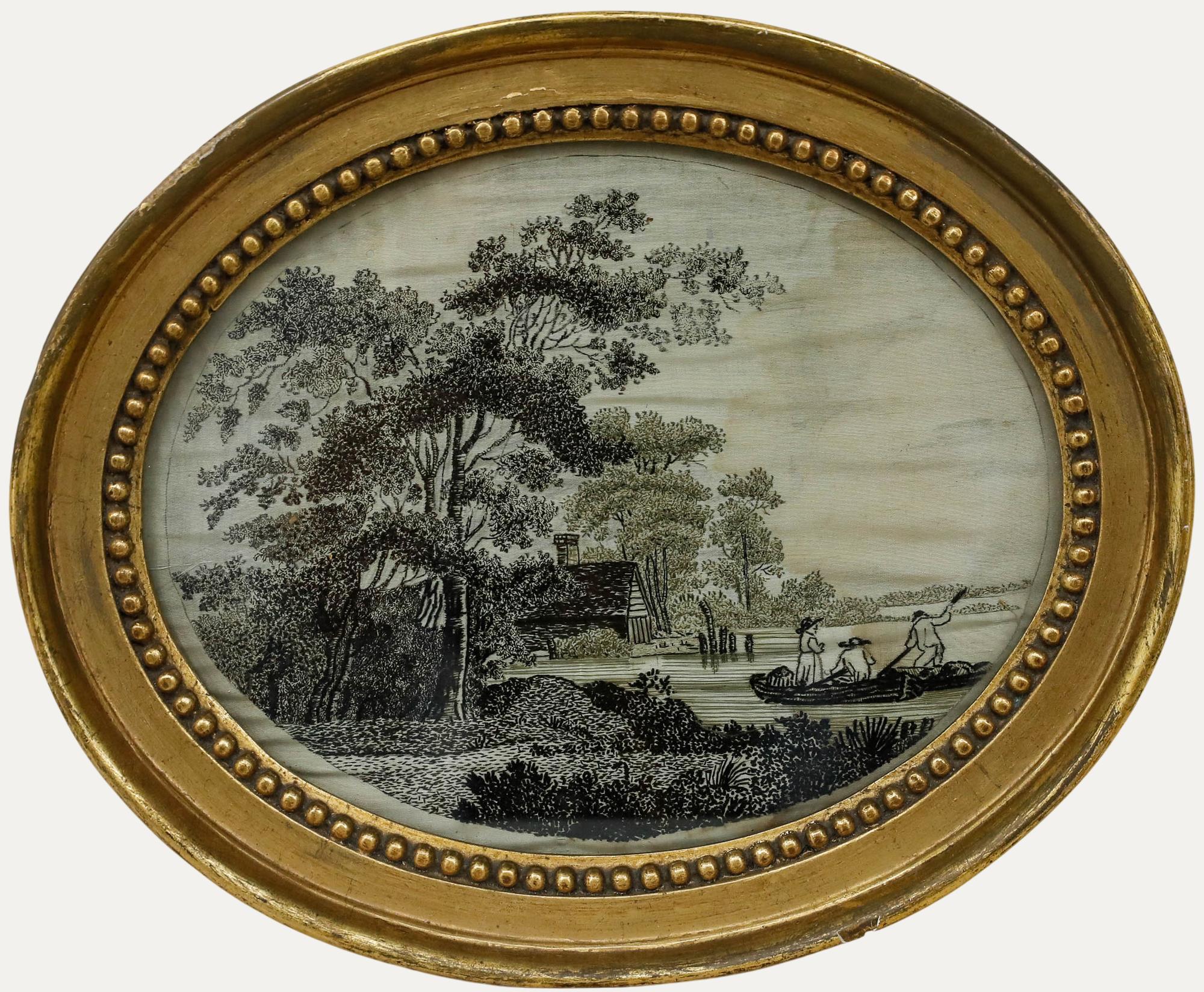 Anne Salmon - Bordado fino de 1791, Los alegres viajeros - Art de Unknown