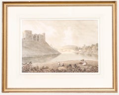 Attribut. Francis Nicholson (1753-1844) - Aquarell, Schloss und Vieh