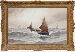 William Pearson (1849-1923) - Aquarelle du XXe siècle, Le vent du foyer