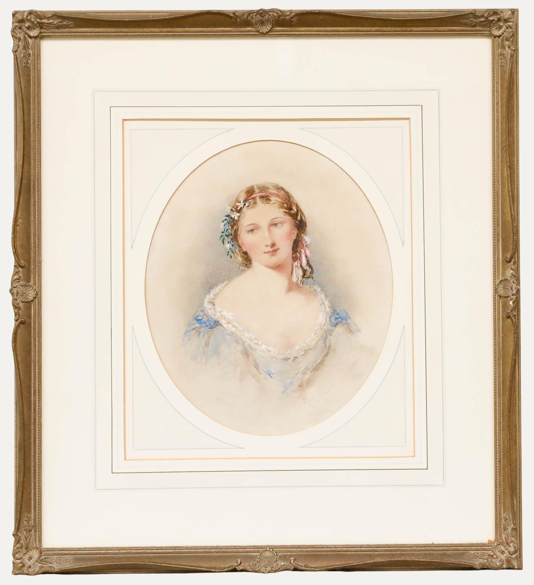 Bride Portrait Drawings and Watercolors