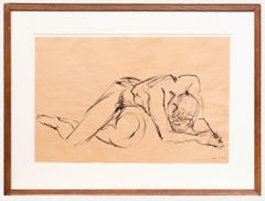 Hugh Cronyn - Framed Mid 20th Century India Ink, Cry of Despair