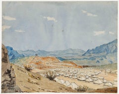 W. E. H. Condon (1849-1946) - 1929 Watercolour, View of Camp Razmak