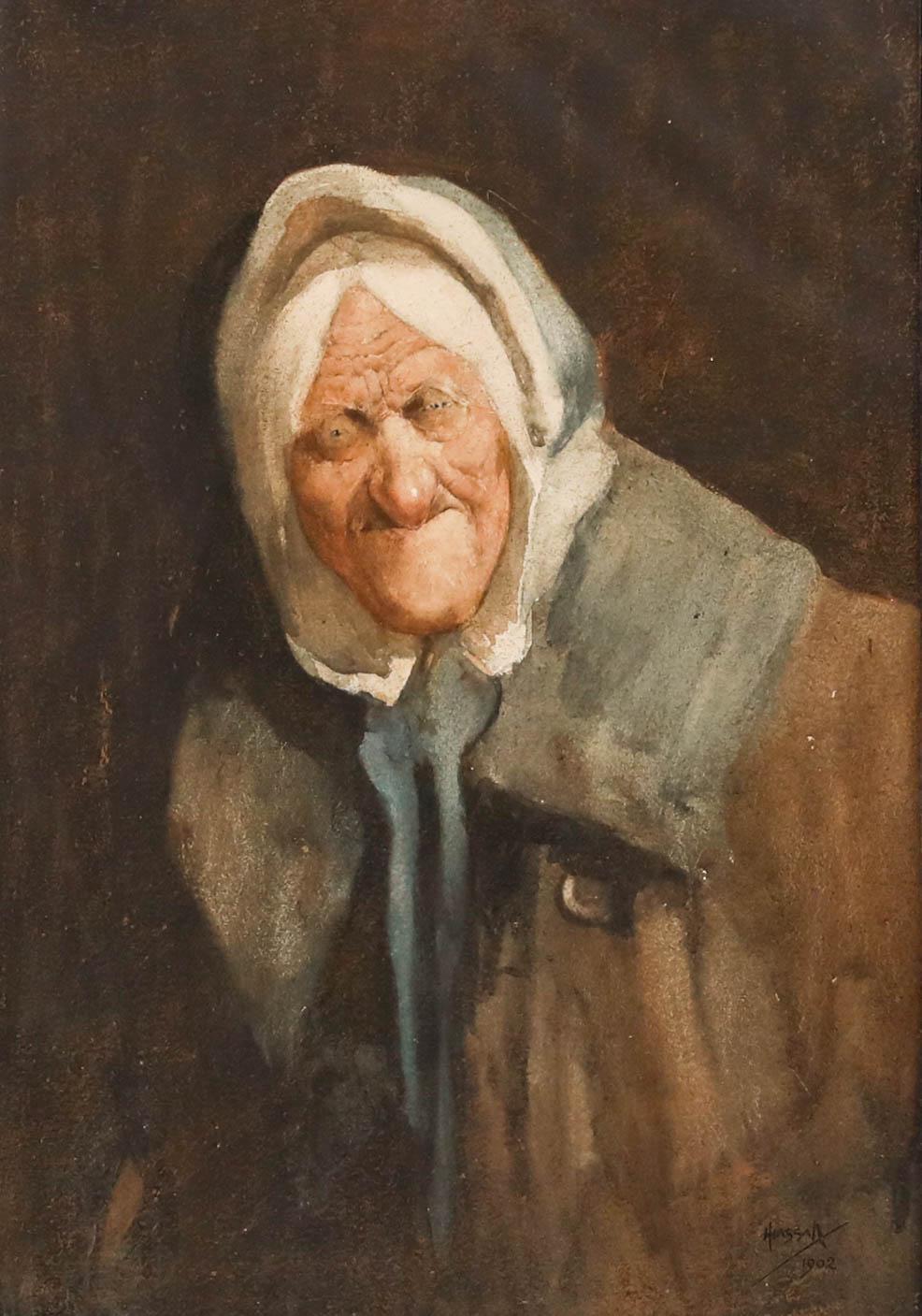 John Hassall RI (1868-1948) - 1902 Watercolour, Long Life, Health and Happiness - Art by Unknown