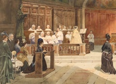 Hamilton Maxwell RSW (1830-1923) - Late 19th Century Watercolour, Sunday Prayers