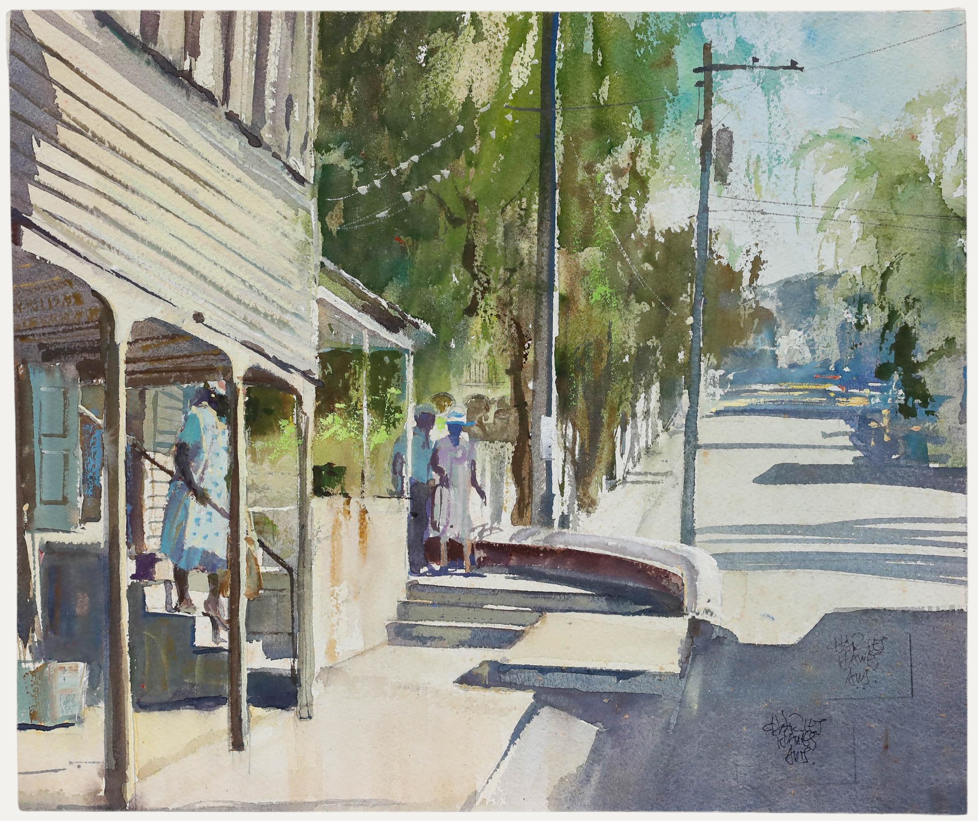 Straße Zeichnungen und Aquarellbilder