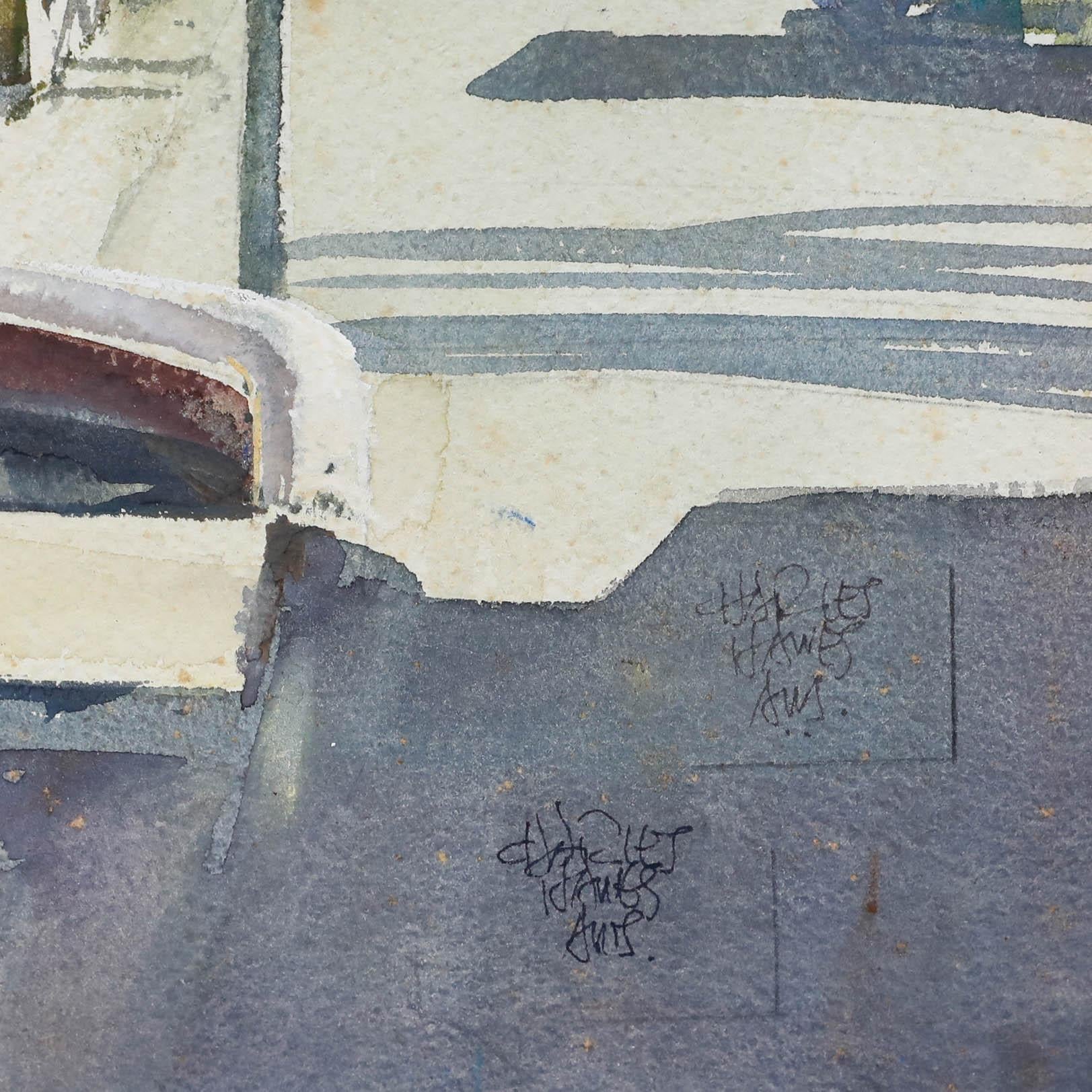 Charles Hawes (1909-1999) - 20th Century Watercolour, St Croix, Virgin Islands - Gray Landscape Art by Unknown