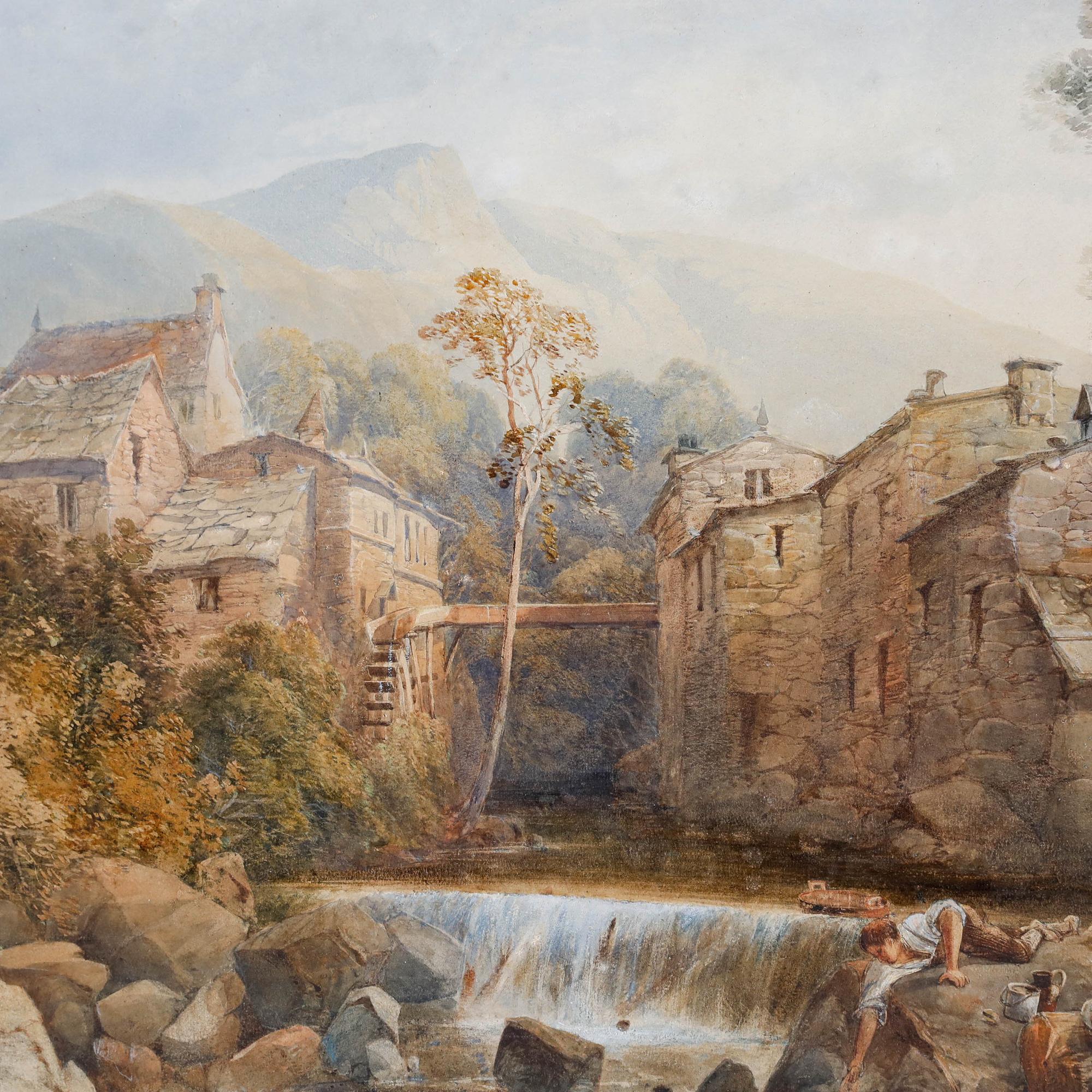 Thomas Creswick RA (1811-1869)  - 1846 Watercolour, The Fallen Rod For Sale 3