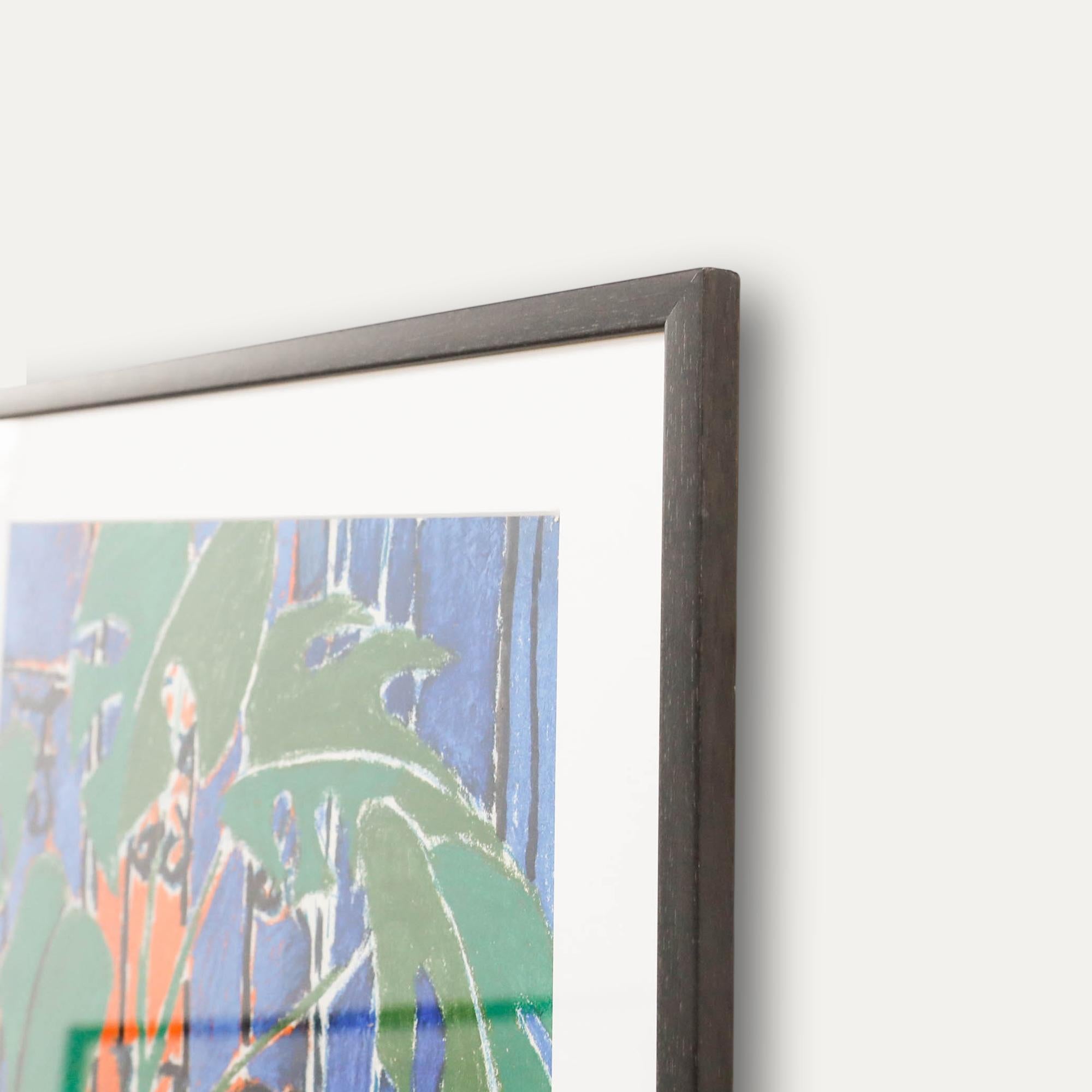 Contemporary Pastel - Still Life with Monstera For Sale 1