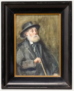 1914 Acuarela - Retrato de un caballero