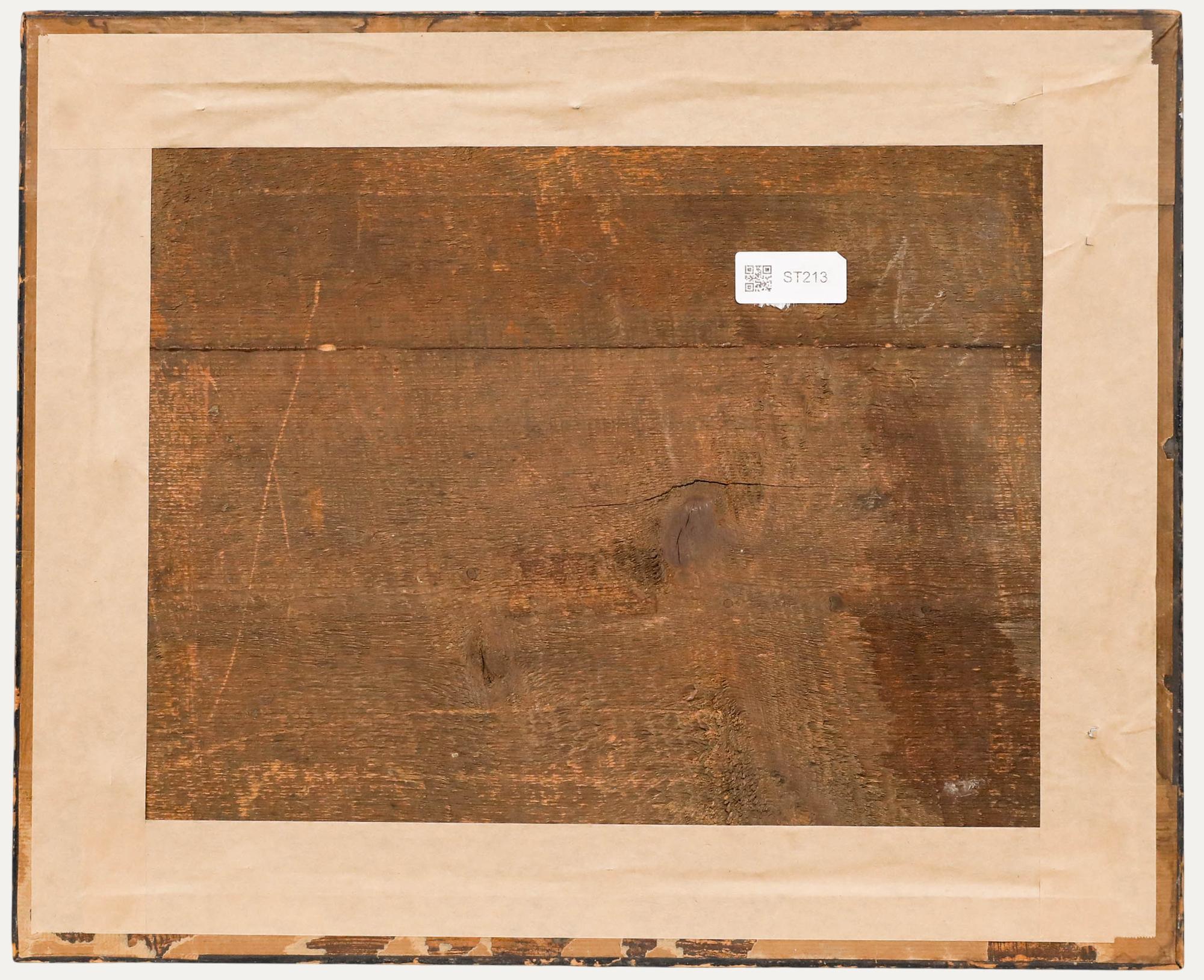 Ed Dukkers (1923-1996) - 20th Century Graphite Drawing, Abstract Figures - Beige Abstract Drawing by Unknown