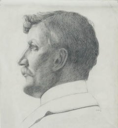 William Henry Ladd - 1912 Graphite Drawing, Portrait of a Gentleman in Profile