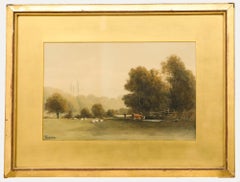 V. Branyen RCA - 1888 Aquarell, Morgen auf der Weide