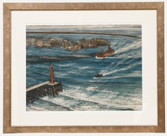 Thomas William Ward (1918-2000) - Aquarell des 20. Jahrhunderts, Der letzte Dampfer