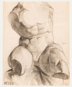 Pierre Neveu (nato nel 1929) - Disegno a grafite della metà del 20° secolo, Studio accademico III.