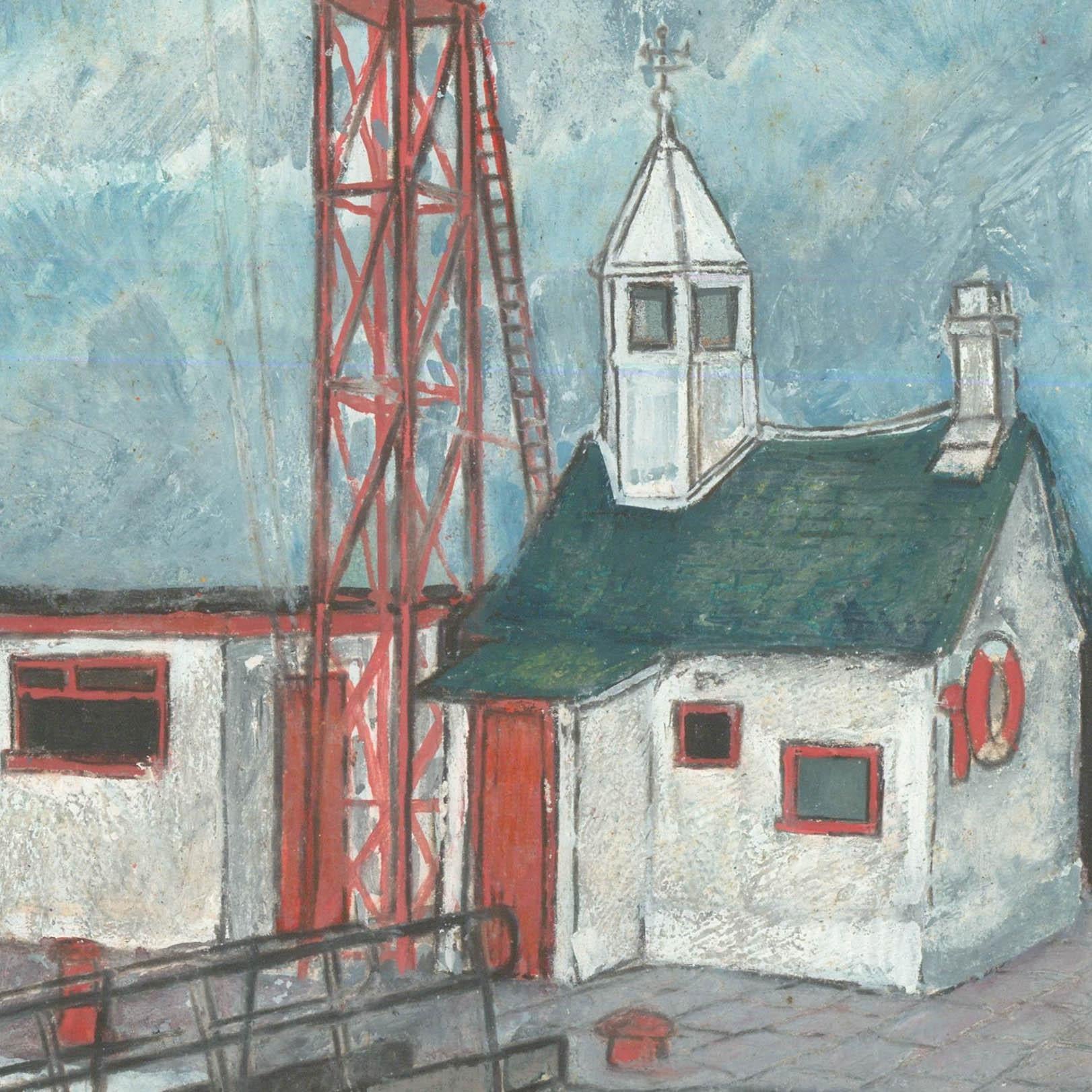 Dione Page (1936-2021) - Pastell des 20. Jahrhunderts, Canal Cottage im Angebot 2