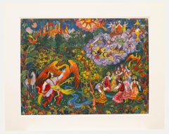 Helen Steinthal (1911-1991) - Gouache des 20. Jahrhunderts, Kampf mit dem Phönix