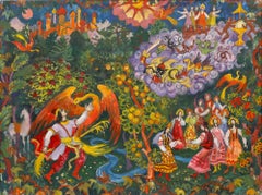 Helen Steinthal (1911-1991) - Gouache del siglo XX, Batalla con el Fénix