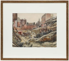 Joseph McCulloch (1893-1961) - Disegno in grafite, Sito della Società Edilizia