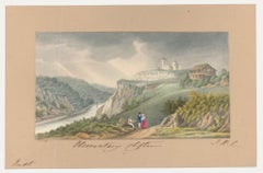 Thomas Remnant Charleton (1756-1849) - Acquerello, L'osservatorio, Clifton