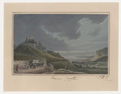 Antique Thomas Remnant Charleton (1756-1849) - Watercolour, Soliders at Dover Castle