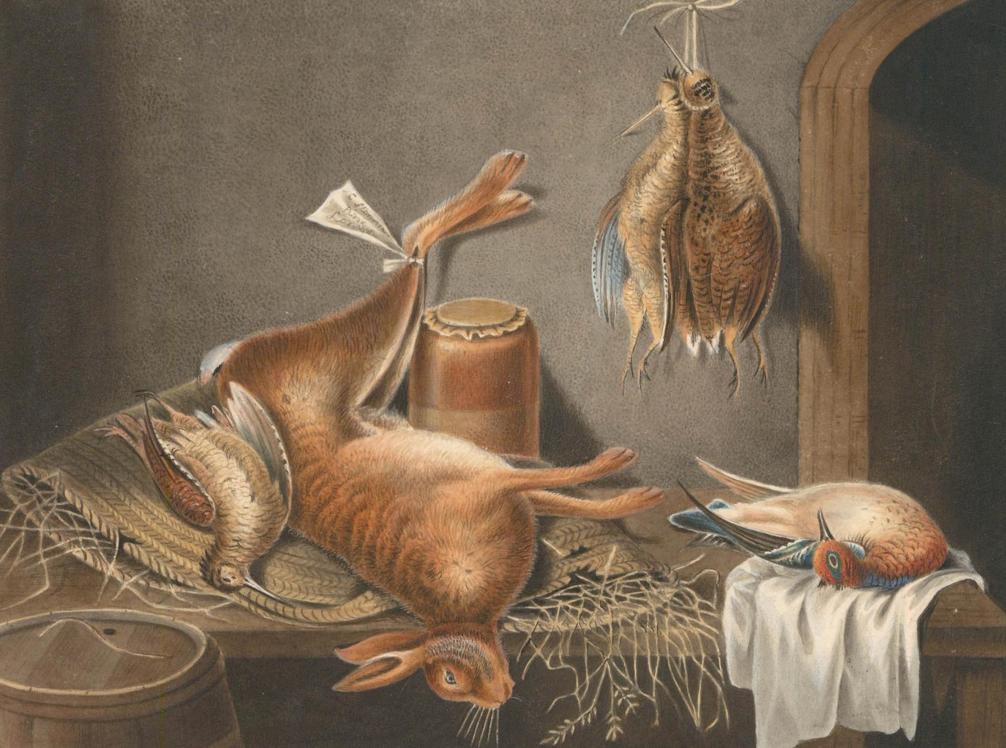 Thomas Remnant Charleton (1756-1849) - Watercolour, Still Life with Dead Game - Art by Unknown